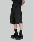 DOUBLE WAIST WOOL SHORT