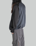 DRAPED DOUBLE HEM TRACK JACKET