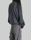 DRAPED DOUBLE HEM TRACK JACKET