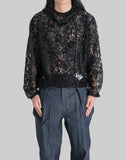 DRAPED LACE HOODIE - 082plus