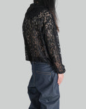 DRAPED LACE HOODIE