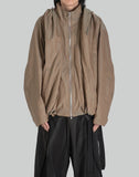 DRAPED VOLUME HOOD JACKET