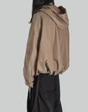 DRAPED VOLUME HOOD JACKET