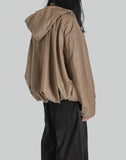 DRAPED VOLUME HOOD JACKET