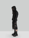 DRAPED WRAP HOOD JACKET