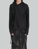 DRAPED WRAP HOOD JACKET