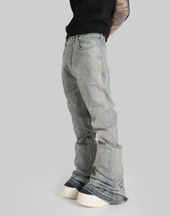 ★chemehc★BOW BOOTCUT PANTS (BLACK)★正規品/韓国送料込 CAMBIO(カンビオ)】Accordion Jacquard Denim Wide Straight