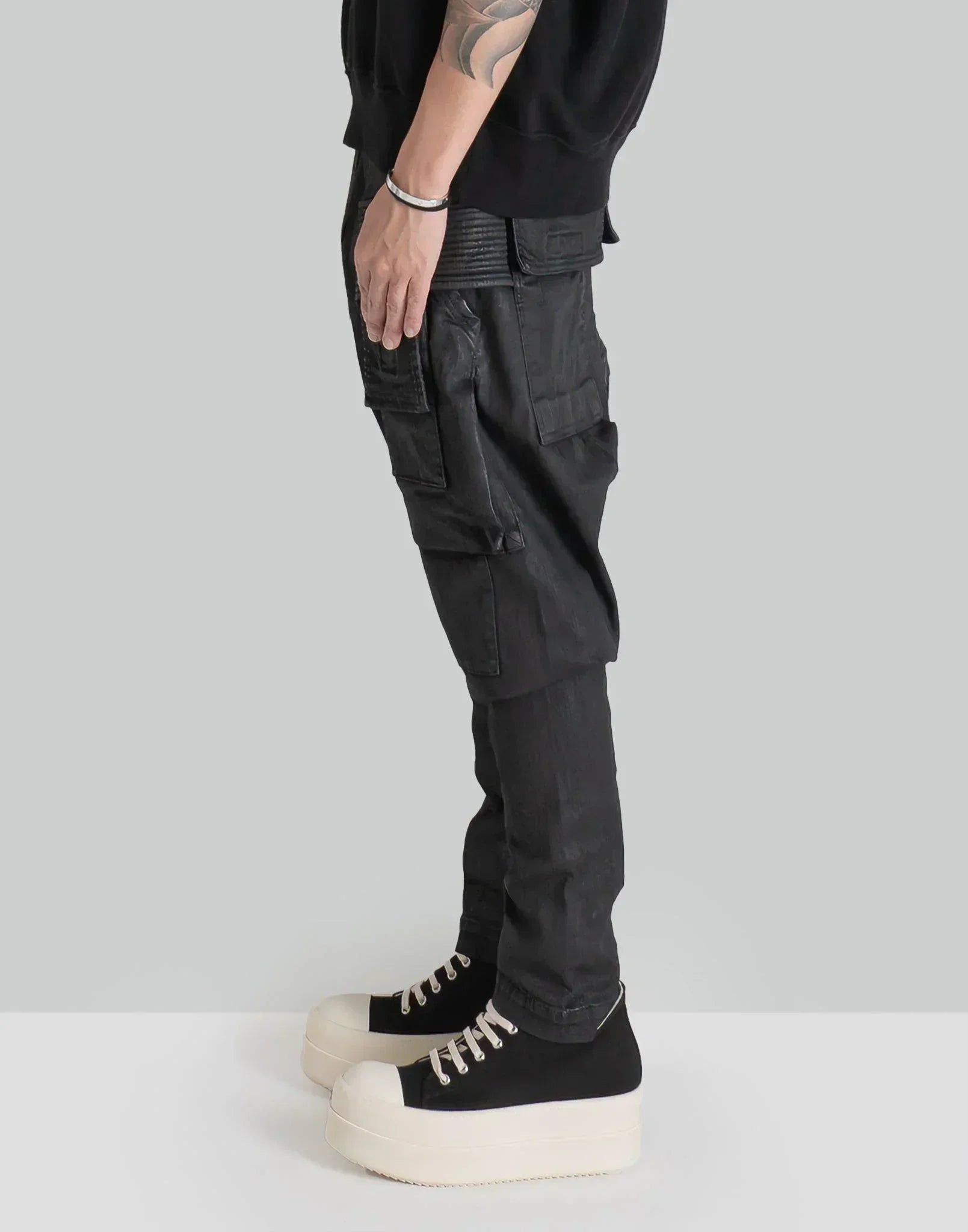 パンツ DRKSHDW Creatch wide cargo drawstring XS Rick Owens DRKSHDW - Creatch Wide Drawstring Cargo - Black