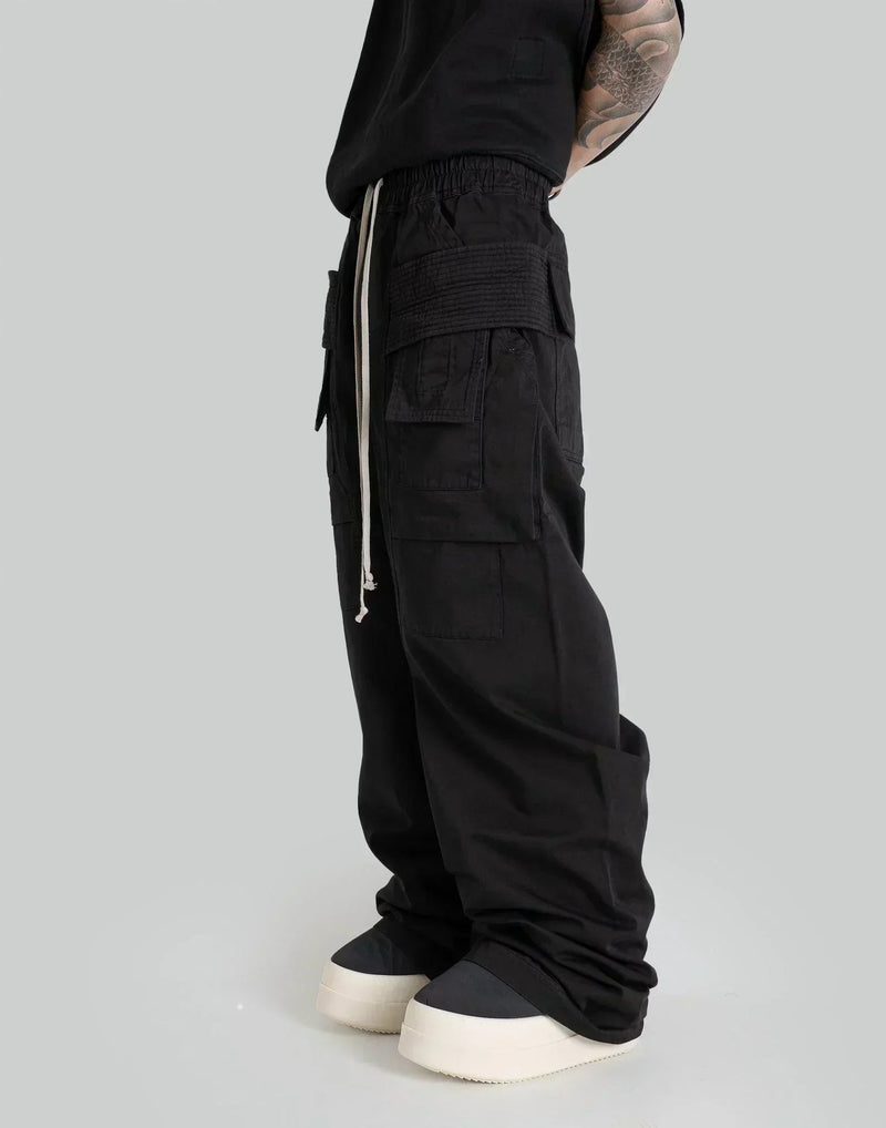 Rick Owens Drkshdw パンツ Rick Owens DRKSHDW Double カーゴパンツ | ブラック | FARFETCH JP