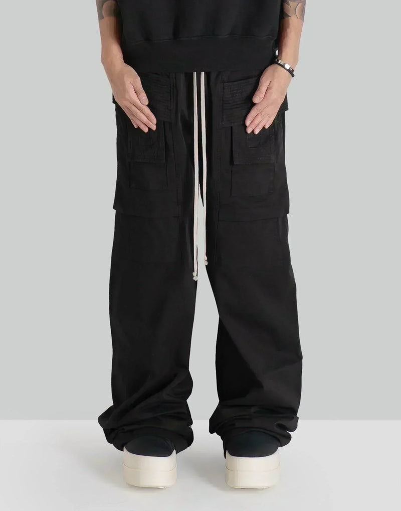 Rick Owens Drkshdw - CREATCH WIDE CARGO DRAWSTRING - 082plus