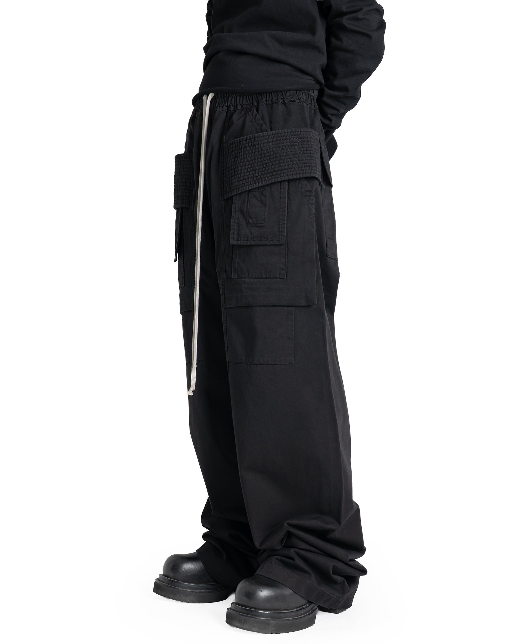 Rick Owens Drkshdw - CREATCH WIDE CARGO DRAWSTRING - 082plus