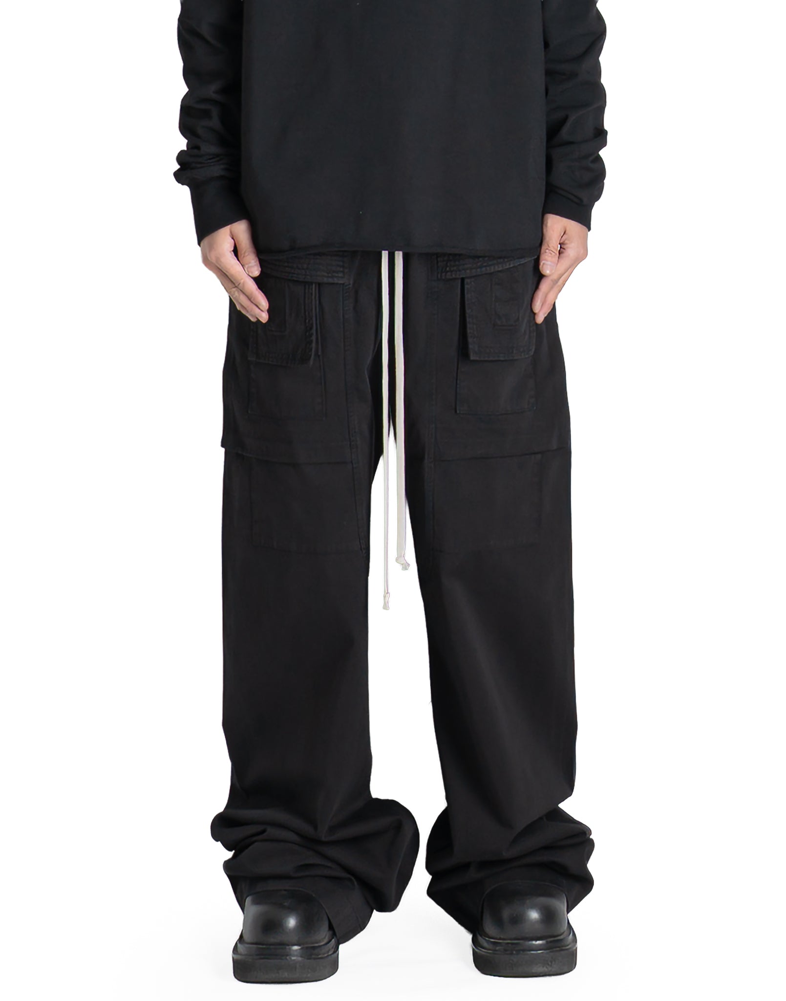 Rick Owens Drkshdw - CREATCH WIDE CARGO DRAWSTRING - 082plus