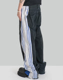 Docking Layered Track Denim Pants - 082plus