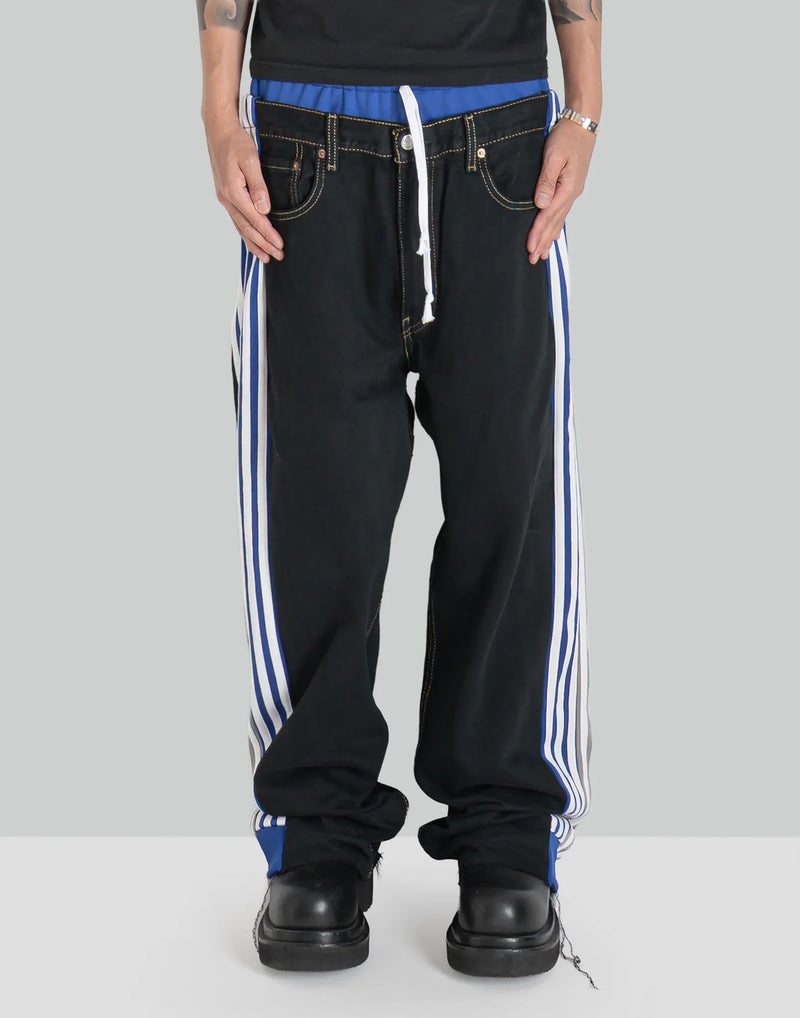 DISCOVERED - Docking Layered Track Denim Pants - 082plus