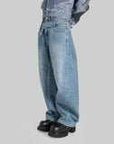 Double Waistband Curved Sean Jeans