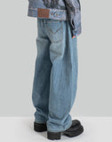 Double Wasit Denim Trousers - 082plus