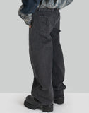 Double Wasit Denim Trousers - 082plus
