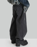Double Wasit Denim Trousers - 082plus