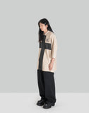 'FAINTING CROSS'' OVERSIZED POLO SHIRT