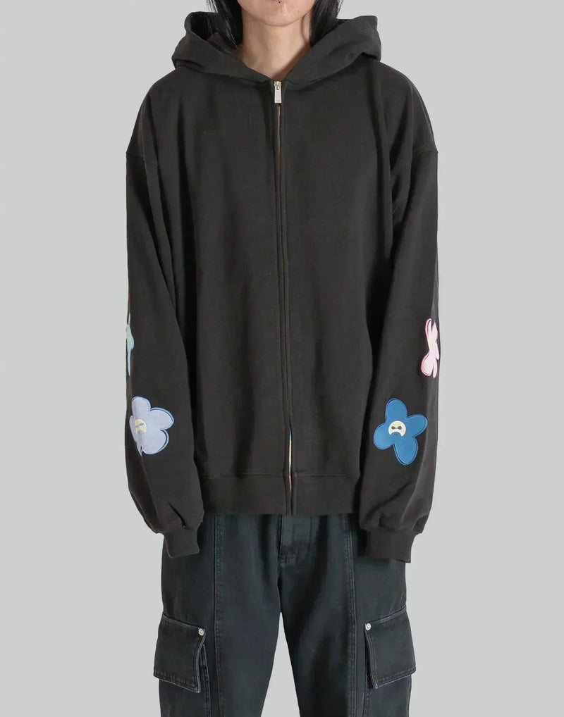 NISHIMOTO IS THE MOUTH - FLOWER ZIP SWEAT HOODIE - 082plus