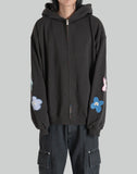 FLOWER ZIP SWEAT HOODIE