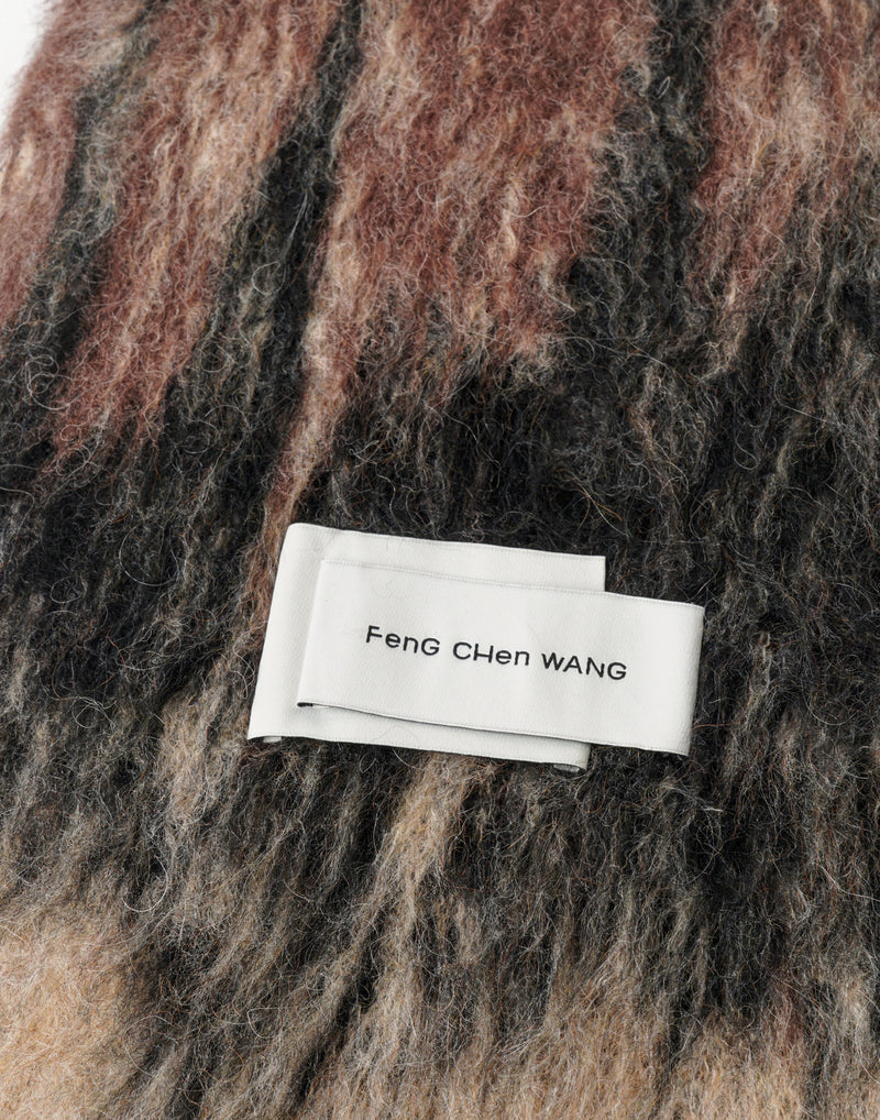 FENG CHEN WANG - GRADIENT JACQUARD KNIT SCARF - 082plus