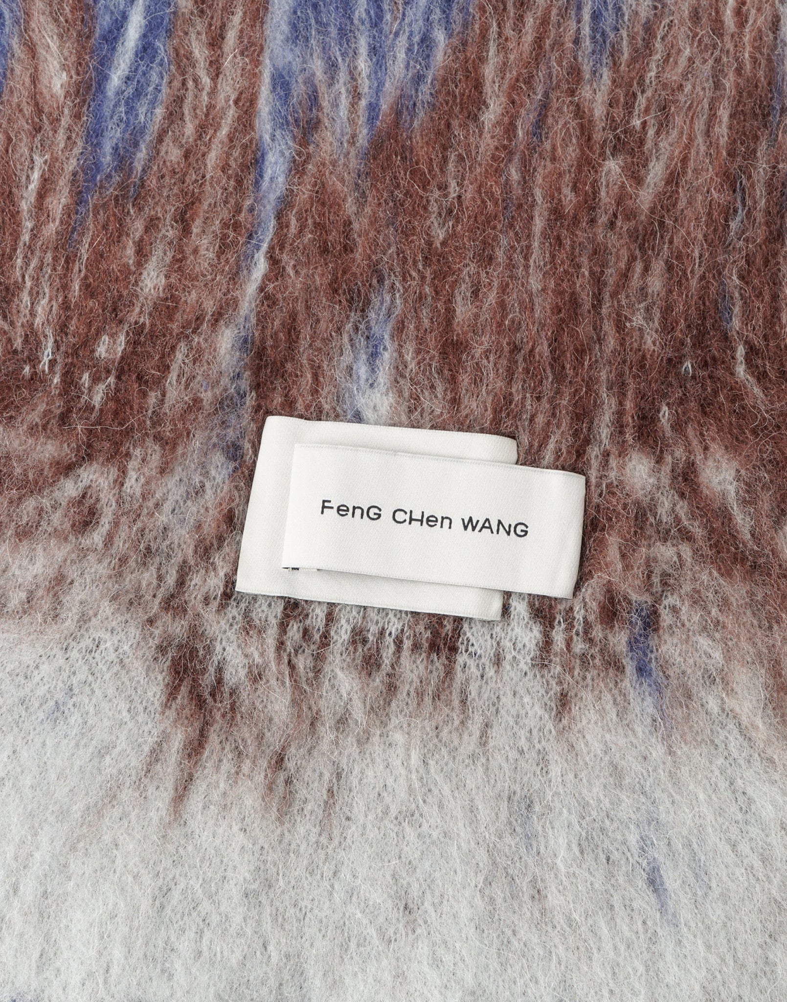 FENG CHEN WANG - GRADIENT JACQUARD KNIT SCARF - 082plus