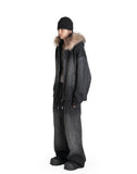 FENG CHEN WANG - FUR-TRIM ZIP-UP HOODIE - 082plus