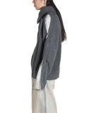 FENG CHEN WANG - DECONSTRUCTED SHIRT FABRIC SWEATER WITH PATCHWORK - 082plus