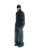 FENG CHEN WANG - DECONSTRUCTED DENIM PANTS - 082plus