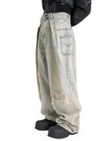 FENG CHEN WANG - DECONSTRUCTED DENIM PANTS - 082plus