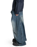FENG CHEN WANG - PLEATED OVERSIZED JEANS - 082plus