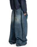 FENG CHEN WANG - PLEATED OVERSIZED JEANS - 082plus