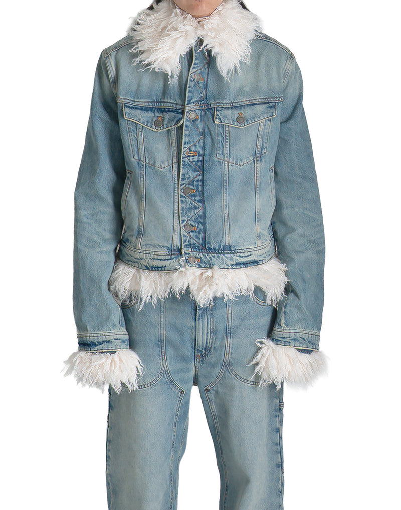 EgonLab - FUR DENIM JACKET - 082plus