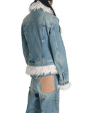 EgonLab - FUR DENIM JACKET - 082plus