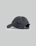 BLACK WASHED DENIM BASEBALL CAP