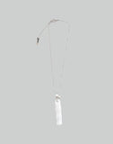 WHITE PORCELAIN BAMBOO NECKLACE