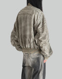 SANDWASHED NYLON BOMBER