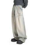 FENG CHEN WANG - DENIM DECONSTRUCTED JEANS - 082plus