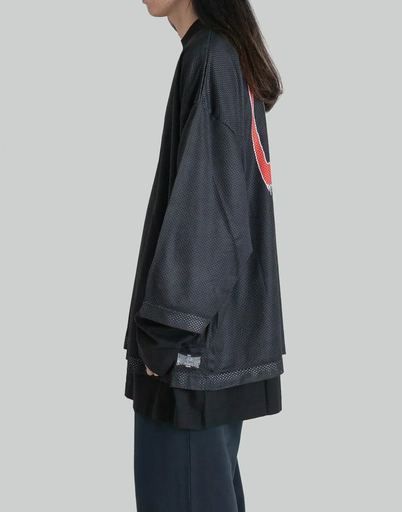 032C - 'GAME'' LAYERED MESH LONGSLEEVE - 082plus