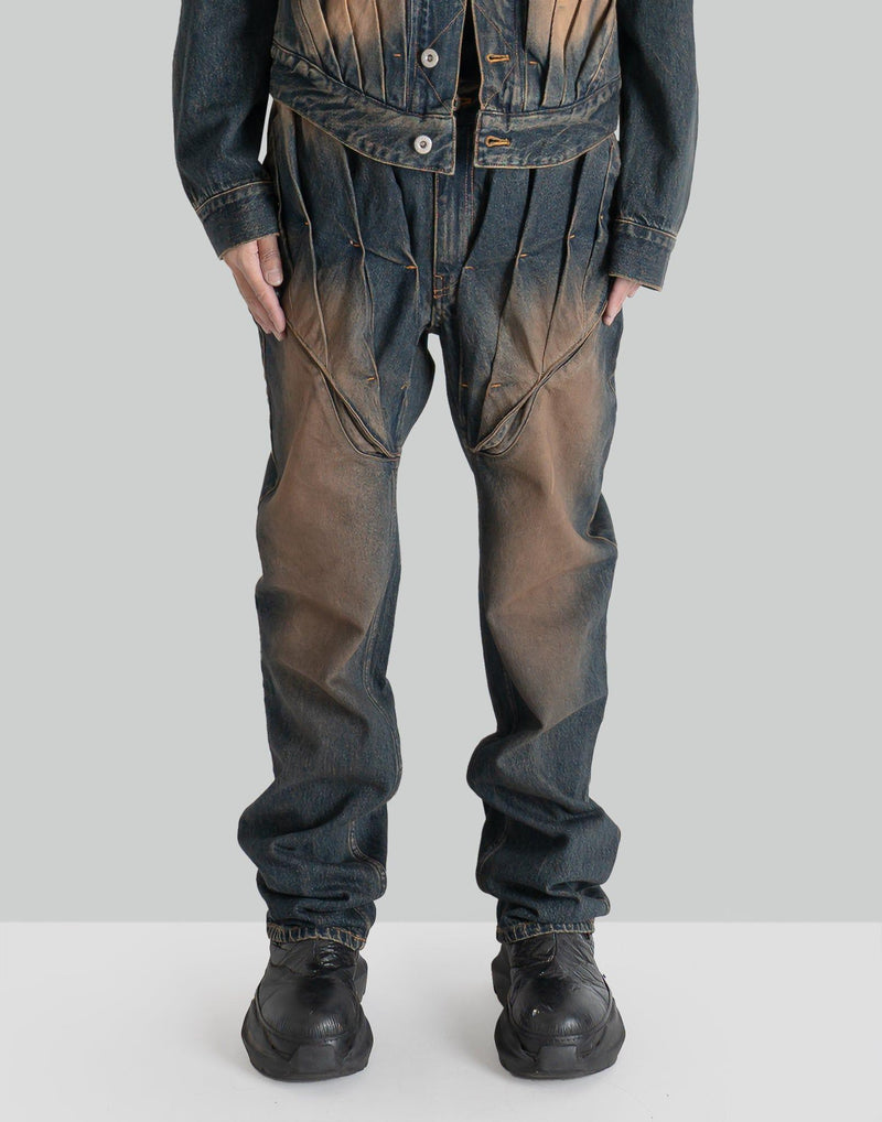 JUNTAE KIM - GATHERED CORSET TROUSERS - 082plus