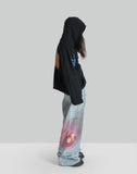 SANKUANZ GRAFFITI PRINT DENIM PANTS - 082plus