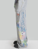 SANKUANZ GRAFFITI PRINT SWEATPANTS - 082plus