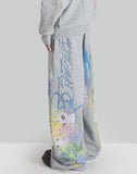 SANKUANZ GRAFFITI PRINT SWEATPANTS - 082plus