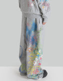 SANKUANZ GRAFFITI PRINT SWEATPANTS - 082plus