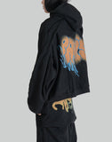 GRAFFITI PRINT ZIP HOODIE - 082plus