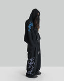 SANKUANZ GRAFFITI PRINT ZIP HOODIE - 082plus