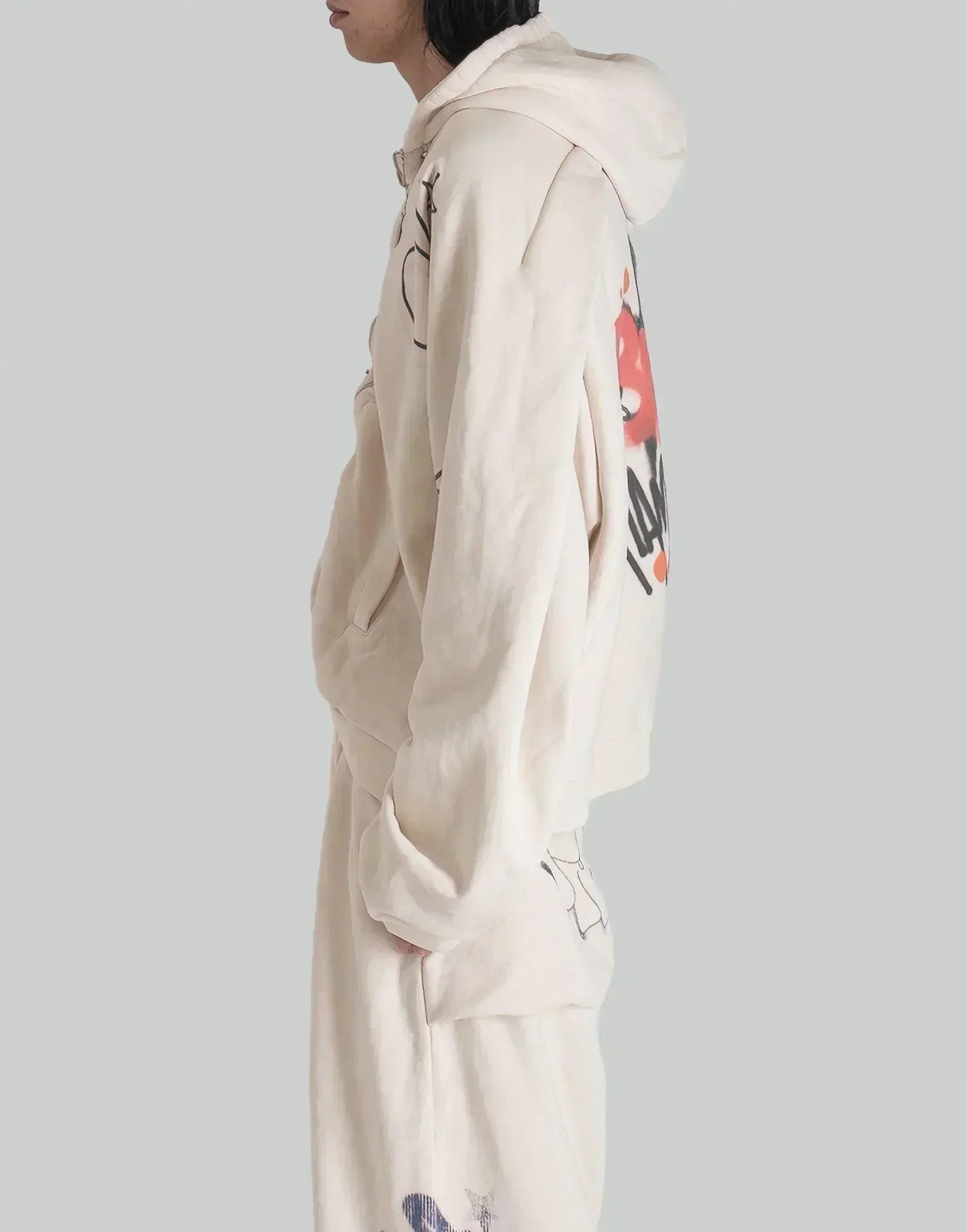 SANKUANZ GRAFFITI PRINT ZIP HOODIE – 082plus