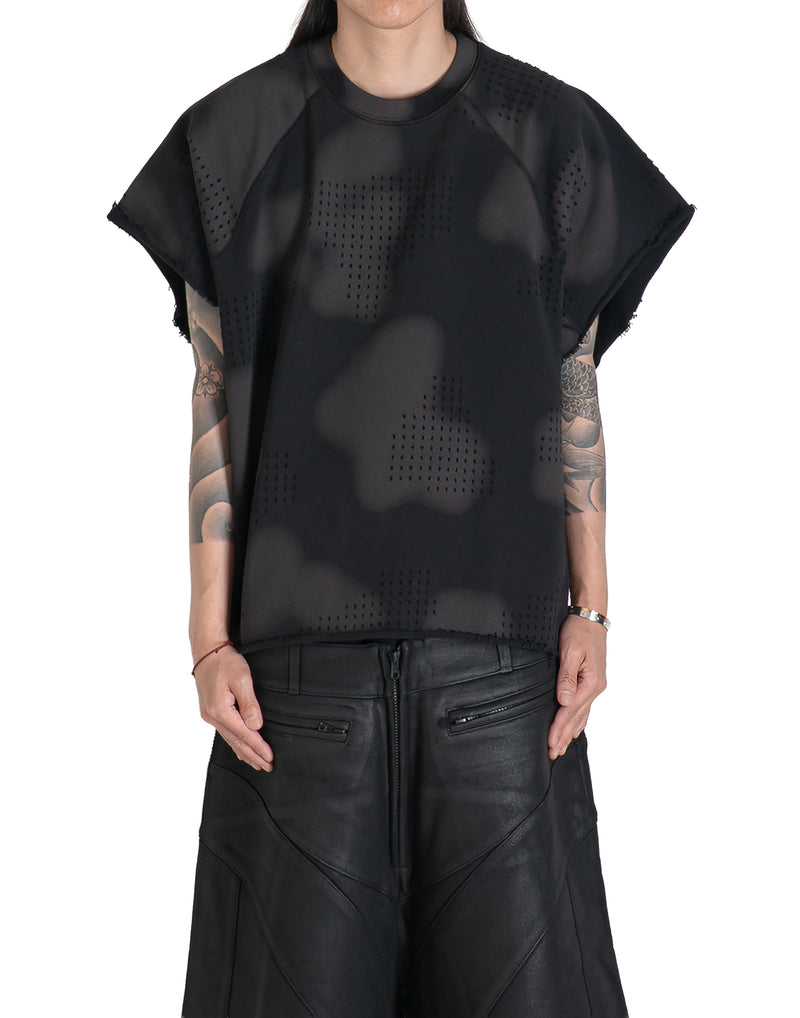 DINGYUN ZHANG - GRID CAMO PANELLED T-SHIRT - 082plus