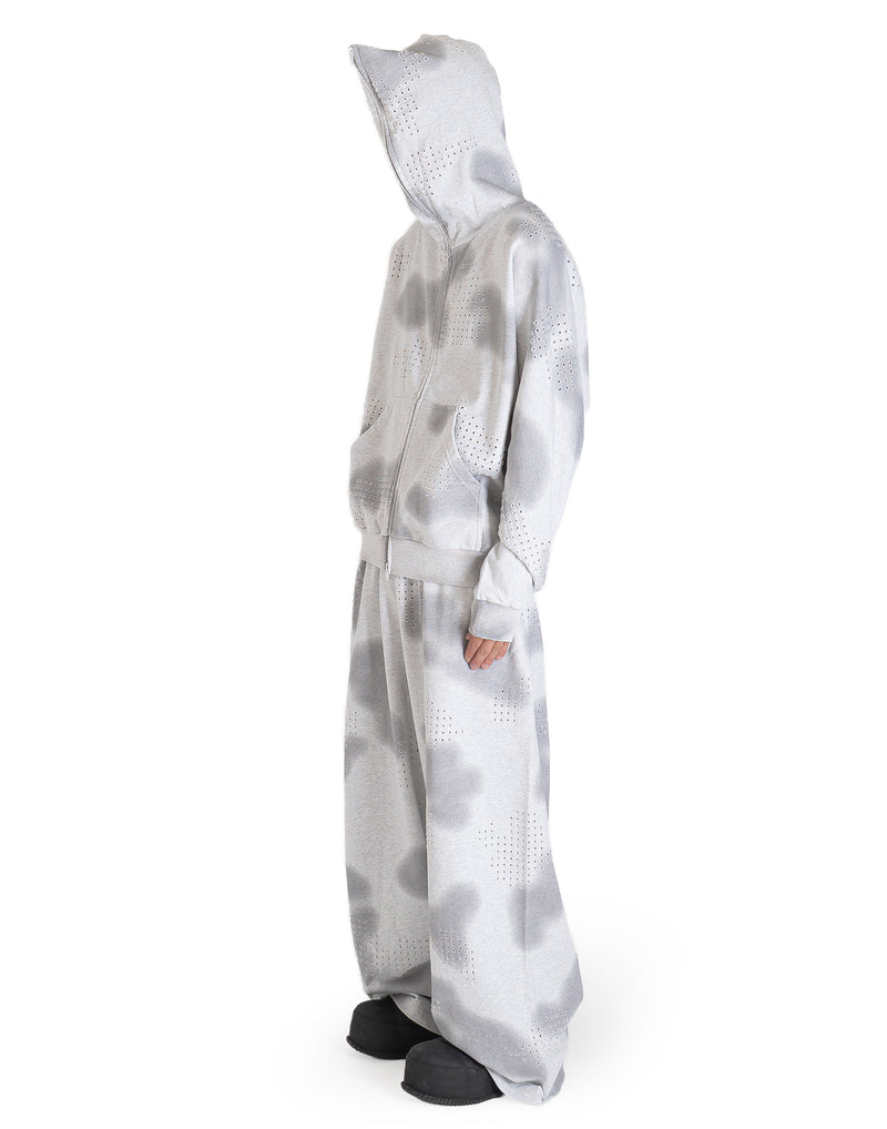 DINGYUN ZHANG - GRID CAMO MASK HOODIE - 082plus